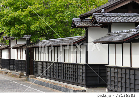 登米町武家屋敷通り 古い町並み (宮城県登米市登米町寺池桜小路) 登米町武家屋敷通り 古い町並み (宮城県登米市登米町寺池桜小路) 78136583