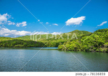 《愛知県》春日井市　築水池から弥勒山　大谷山 78136859