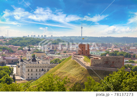 Gediminas tower in Vilnius 78137273