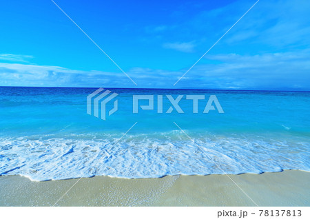 ハテルマブルーと寄せる波 78137813