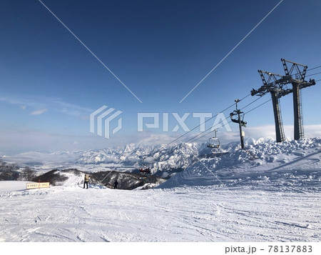 ガーラ湯沢スキー場 晴天のゲレンデ ガーラ湯沢スキー場 晴天のゲレンデ 78137883