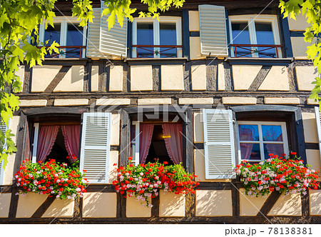 Windows of traditional house Windows of traditional house 78138381