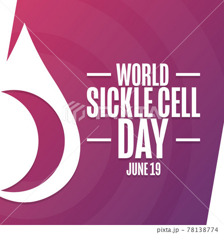 World Sickle Cell Day. June 19. Holiday concept. Template for background, banner, card, poster with 78138774