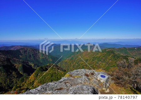 山上ヶ岳山頂からの周辺の山並み 78140797