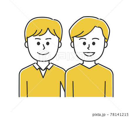 仲の良い男性の同性カップル・LGBT イラスト 仲の良い男性の同性カップル・LGBT イラスト 78141215