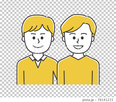 仲の良い男性の同性カップル・LGBT イラスト 仲の良い男性の同性カップル・LGBT イラスト 78141215