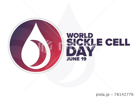 World Sickle Cell Day. June 19. Holiday concept. Template for background, banner, card, poster with 78142776