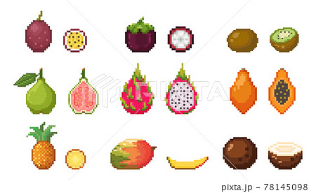 Pixel fruits [32x32 px] by Brysiaa on DeviantArt