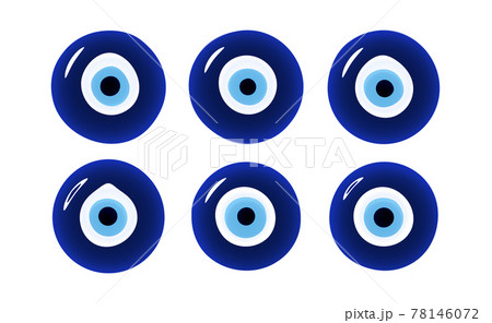 Glass islamic, greek amulet. Evil eye protection sign. 78146072