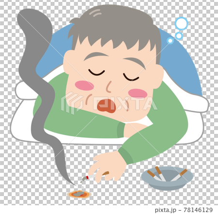 Residential disaster, fire, fire, cause of fire, sleeping cigarettes 78146129