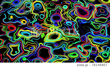 Abstract creative bg with curled lines like trails of different colors. Lines form swirling pattern like curle noise. Abstract 3d bright creative festive background. 3d render Abstract creative bg with curled lines like trails of different colors. Lines form swirling pattern like curle noise. Abstract 3d bright creative festive background. 3d render 78146807