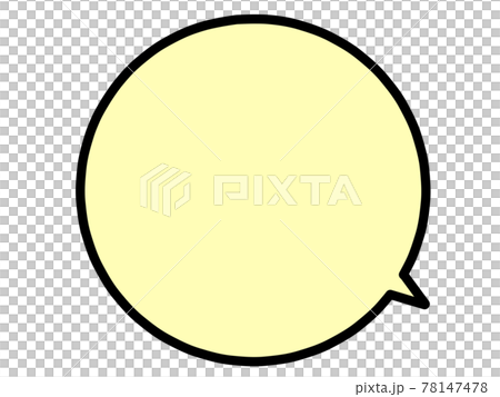 Illustration material of yellow balloon Illustration material of yellow balloon 78147478