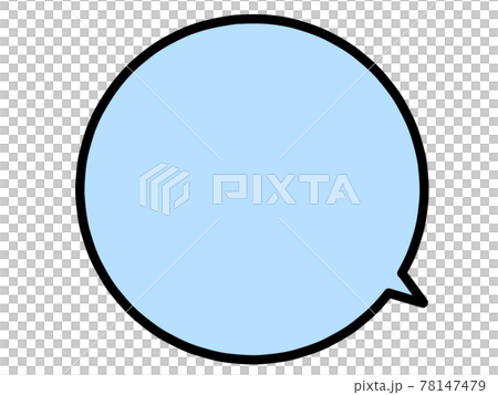 Illustration material of blue balloon Illustration material of blue balloon 78147479