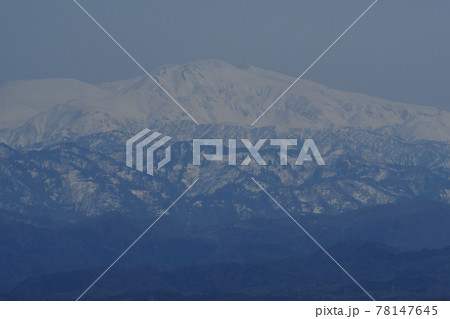 小松市から見る3月の白山 78147645