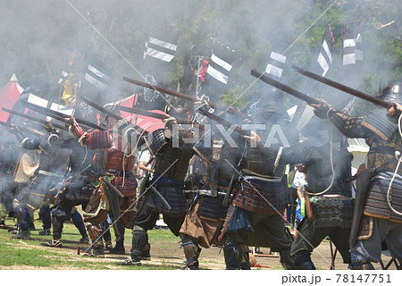 岡山城鉄砲隊　古式砲術演武の風景 78147751