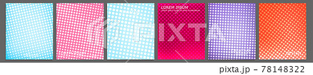 Set of vector cover notebook design. Abstract pop art dotted gradient template design for notebook paper, copybook brochures, book, magazine. Planner and diary cover for print Set of vector cover notebook design. Abstract pop art dotted gradient template design for notebook paper, copybook brochures, book, magazine. Planner and diary cover for print 78148322