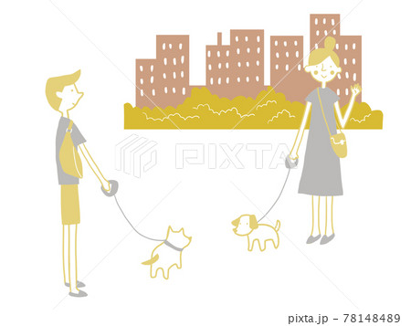 犬の散歩 78148489