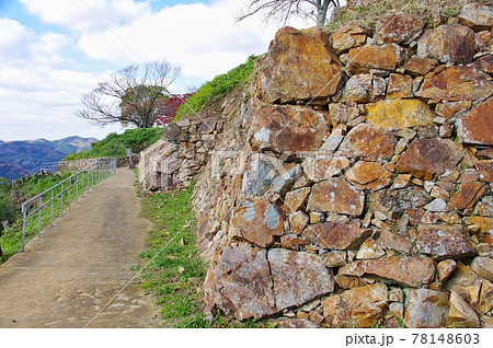 月山富田城 二の丸石垣 78148603