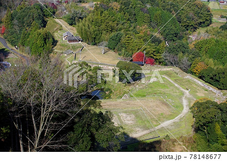 月山富田城 山中御殿の全景 月山富田城 山中御殿の全景 78148677