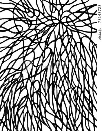 線画 混沌 手描き素材 のイラスト素材