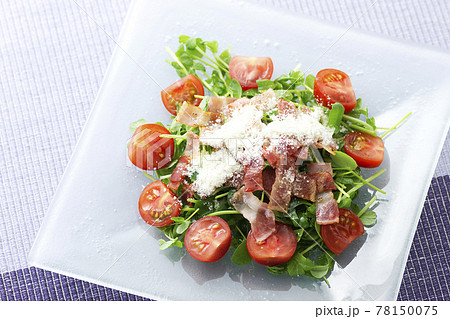 豆苗とカリカリベーコンのサラダ8 豆苗とカリカリベーコンのサラダ8 78150075