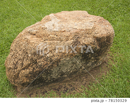big stone on the grass big stone on the grass 78150329