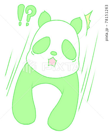 驚くパンダ(緑色) 驚くパンダ(緑色) 78151263