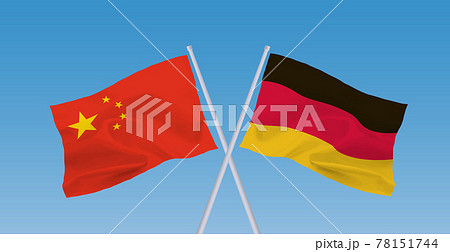 ドイツと中国の国旗 78151744