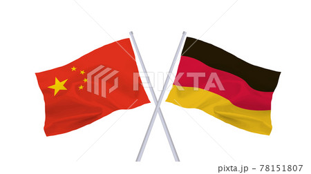 ドイツと中国の国旗 78151807