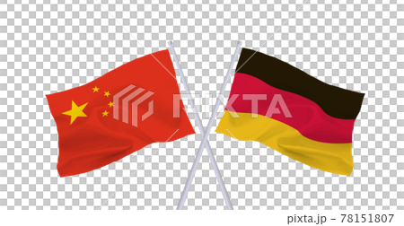 ドイツと中国の国旗 78151807