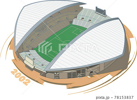 埼玉スタジアム02のイラスト素材