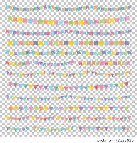 フラッグ ガーランド 素材 セット 78155030