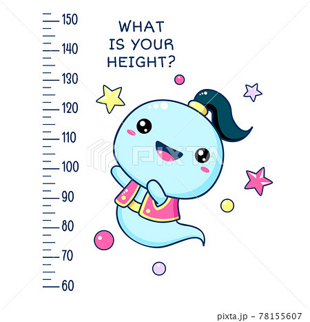 Height Chart With Cute Genieのイラスト素材