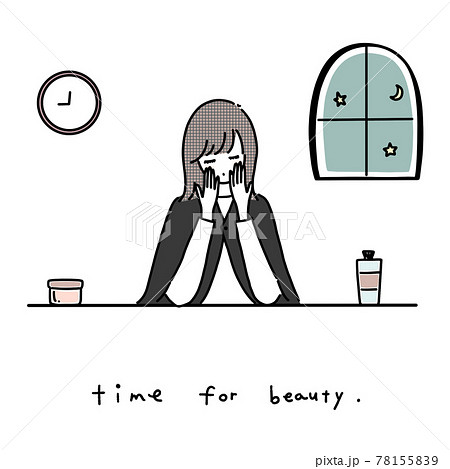 美容ケアをする女性 78155839