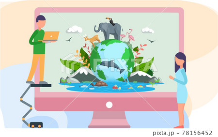 Climate and weather change of planet. Eco friendly, biodiversity, conservation and environmental protection Climate and weather change of planet. Eco friendly, biodiversity, conservation and environmental protection 78156452