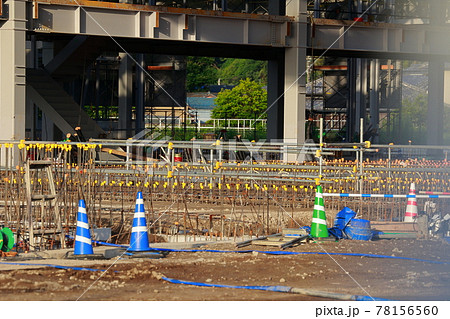 工事現場の鉄筋 工事現場の鉄筋 78156560