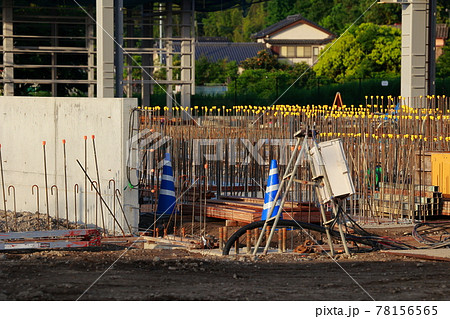 工事現場の鉄筋 工事現場の鉄筋 78156565