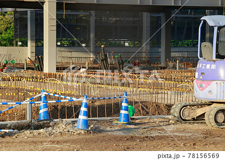 工事現場の鉄筋 工事現場の鉄筋 78156569