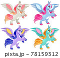 Baby pegasus on two legs 78159312