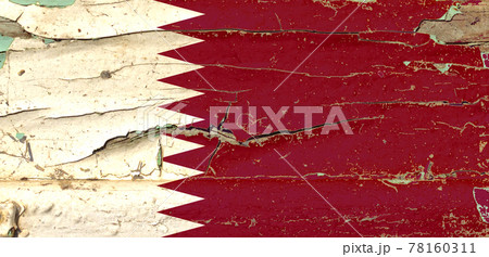 3D Flag of Qatar on wood 3D Flag of Qatar on wood 78160311