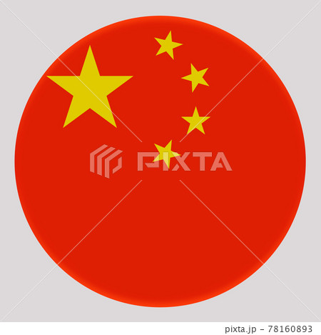 3D Flag of China on circle 3D Flag of China on circle 78160893