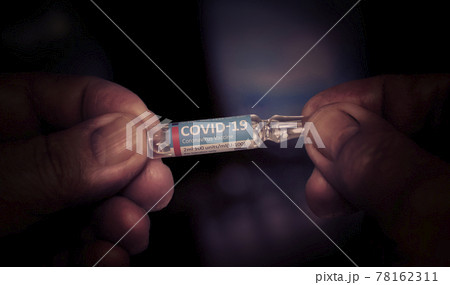 Vaccine COVID-19 Medical Ampoule. Vaccine COVID-19 Medical Ampoule. 78162311
