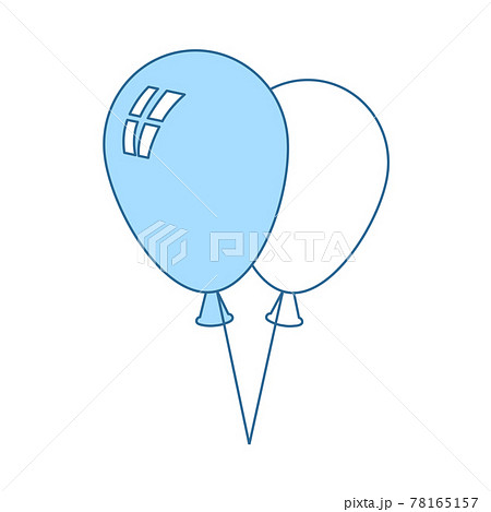 Two Balloons Icon 78165157