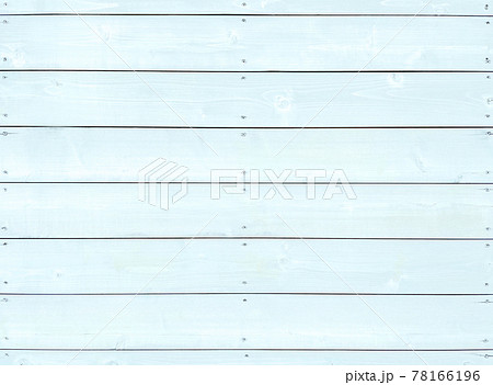 ビス止めした木目のある薄水色の板張りの背景画像 78166196