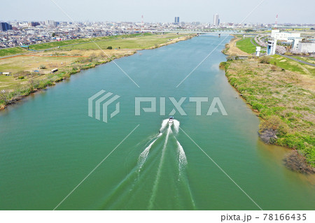 江戸川上空の空撮風景 78166435