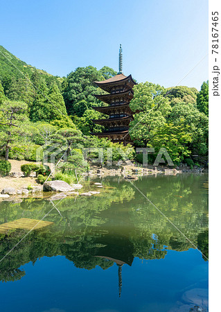 初夏の瑠璃光寺（るりこうじ）五重塔　山口県山口市 78167465