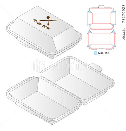 Box packaging die cut template design. 3d mock-up 78170928