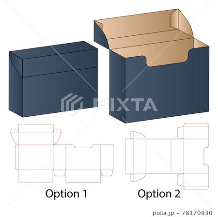 Box packaging die cut template design. 3d mock-up 78170930