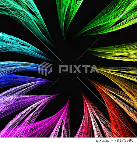 カラフルな光の抽象的な背景のイラスト素材