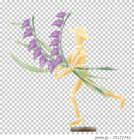 デッサン用モデル人形の手描き水彩風イラスト デッサン用モデル人形の手描き水彩風イラスト 78172742